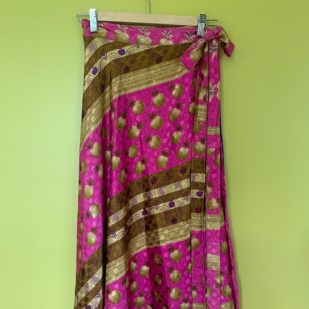 Wrap sari skirt- reversible!!